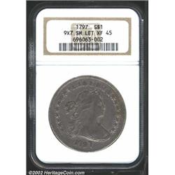 1797 S$1 9x7 Stars, Small Letters XF45 NGC.