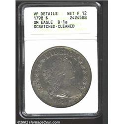 1798 S$1 Small Eagle, 13 Stars--Scratched, Cleaned--ANACS.