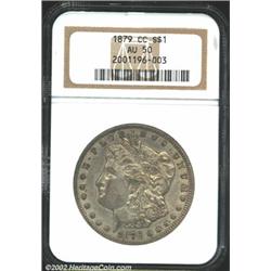 1879-CC S$1 AU50 NGC.