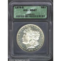 1879-S S$1 MS67 ICG.