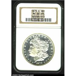 1879-S S$1 MS66 Deep Mirror Prooflike NGC.
