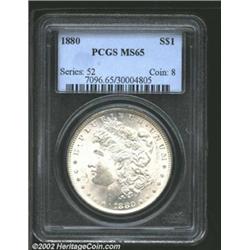 1880 S$1 MS65 PCGS.