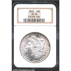 1880 S$1 MS65 NGC.