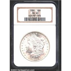 1880 S$1 MS65 NGC.