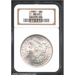 1880 S$1 MS65 NGC.