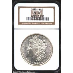 1880 S$1 MS65 NGC.