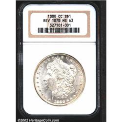 1880/79-CC S$1 Reverse of 1878 MS63 NGC.