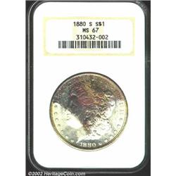 1880-S S$1 MS67 NGC.