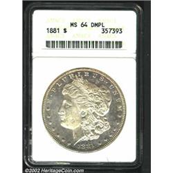 1881 S$1 MS64 Deep Mirror Prooflike ANACS.