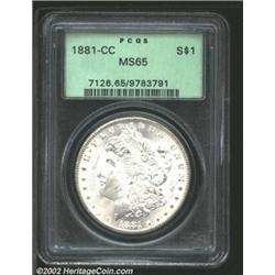 1881-CC S$1 MS65 PCGS.