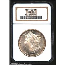 1881-CC S$1 MS65 NGC.