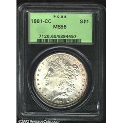 1881-CC S$1 MS66 PCGS.