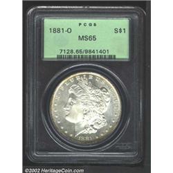 1881-O S$1 MS65 PCGS.