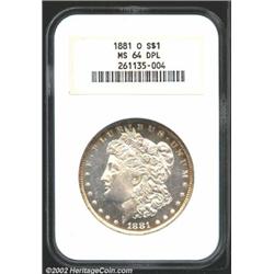 1881-O S$1 MS64 Prooflike NGC.