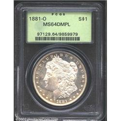 1881-O S$1 MS64 Deep Mirror Prooflike PCGS.