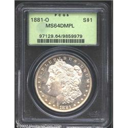 1881-O S$1 MS64 Deep Mirror Prooflike PCGS.