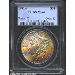 1881-S S$1 MS64 PCGS.