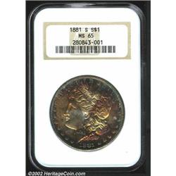 1881-S S$1 MS65 NGC.