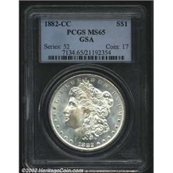 1882-CC S$1 MS65 PCGS.