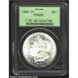 1882-CC S$1 MS66 Prooflike PCGS.