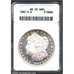 1882-O S$1 MS65 Deep Mirror Prooflike ANACS.