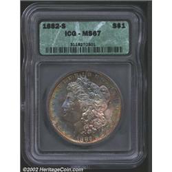 1882-S S$1 MS67 ICG.
