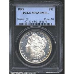 1883 S$1 MS65 Deep Mirror Prooflike PCGS.