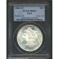 1883-CC S$1 MS65 PCGS.