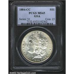 1884-CC S$1 MS65 PCGS.