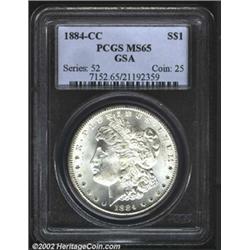 1884-CC S$1 MS65 PCGS.