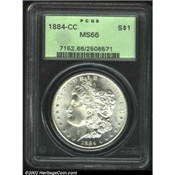 1884-CC S$1 MS66 PCGS.