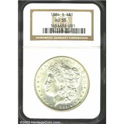 1884-S S$1 AU55 NGC.