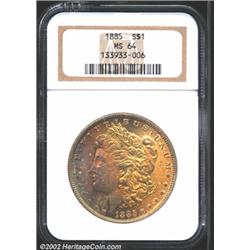 1885 S$1 MS64 NGC.