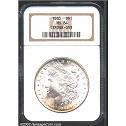 1885 S$1 MS64 NGC.