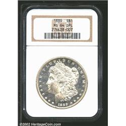 1889 S$1 MS64 Deep Mirror Prooflike NGC.