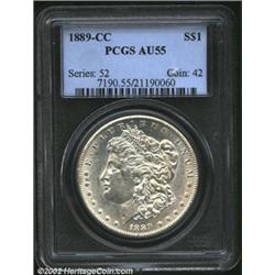 1889-CC S$1 AU55 PCGS.