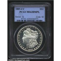 1889-CC S$1 MS63 Deep Mirror Prooflike PCGS.