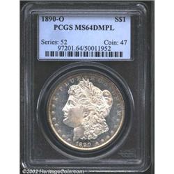 1890-O S$1 MS64 Deep Mirror Prooflike PCGS.