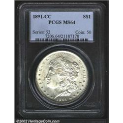 1891-CC S$1 MS64 PCGS.