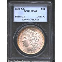 1891-CC S$1 MS64 PCGS.