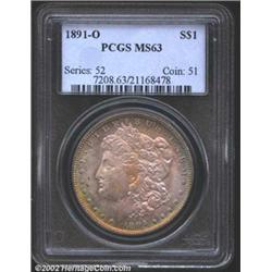 1891-O S$1 MS63 PCGS.