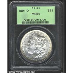 1891-O S$1 MS64 PCGS.