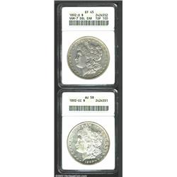 1892-CC S$1 AU58 ANACS,