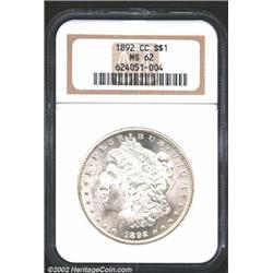 1892-CC S$1 MS62 NGC.