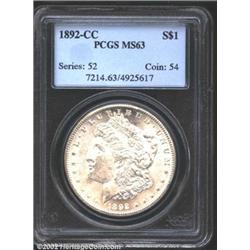 1892-CC S$1 MS63 PCGS.