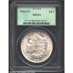 1892-O S$1 MS64 PCGS.