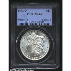 1892-O S$1 MS65 PCGS.