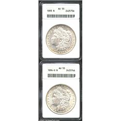 1893 S$1 AU55 ANACS,