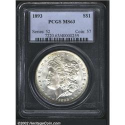 1893 S$1 MS63 PCGS.