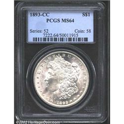 1893-CC S$1 MS64 PCGS.